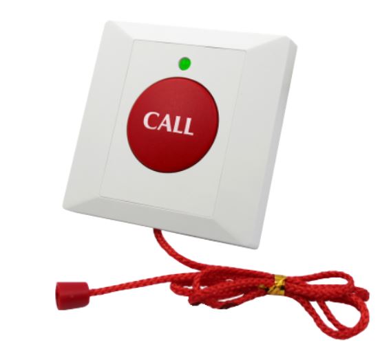 CALL nyomógomb NO/NC, piros, LED, W7P